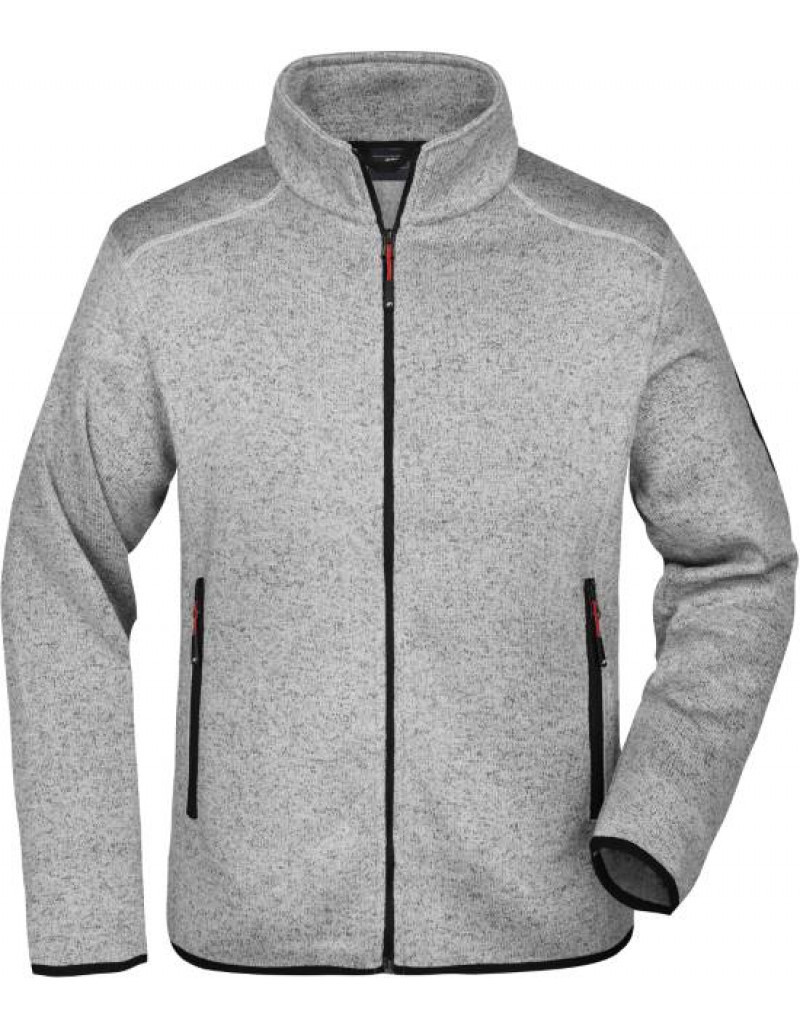 Jachetă tricotată din fleece pentru bărbați